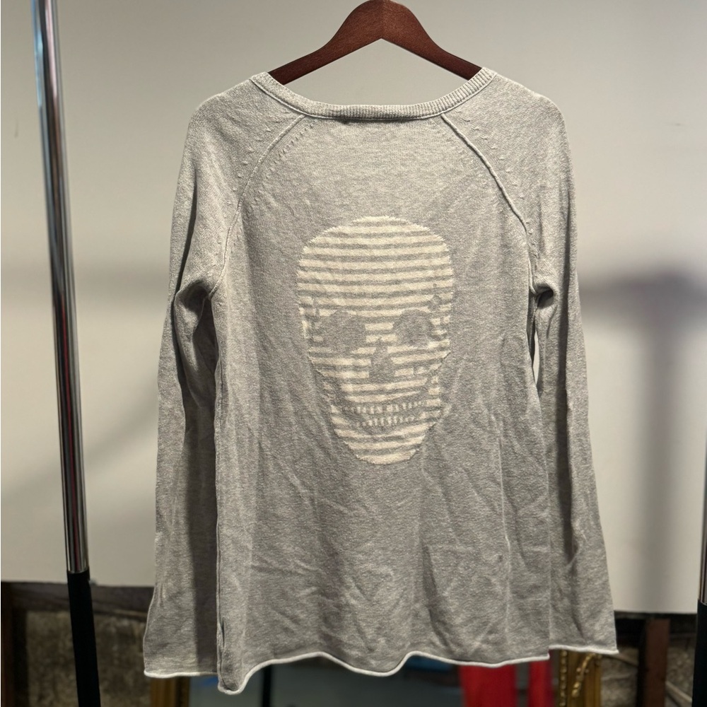 Skull Cashmere grey sweater